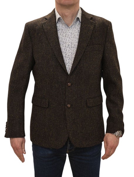 Blazer Lewis Tweed Barleycorn Ruskea