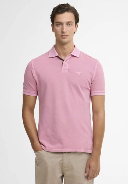 Tartan Polo Pikeepaita Washed Pink