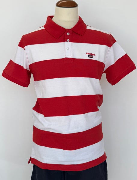 Mick Striped Pikeepaita Punainen/Valkoinen