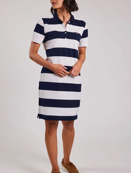 Polo Pikeemekko Valkoinen/sininen raita