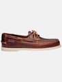 Sebago Docksides&reg; Portland Waxed purjehduskenk&auml; Tummanruskea