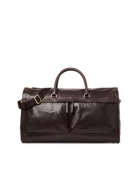 Orlando Bag l&auml;piaukeava viikonloppulaukku Tummanruskea