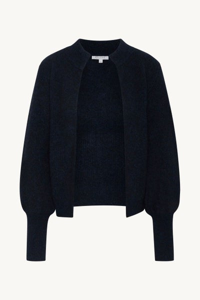 Chelsea Neuletakki tummanvihre&auml; meleerattu