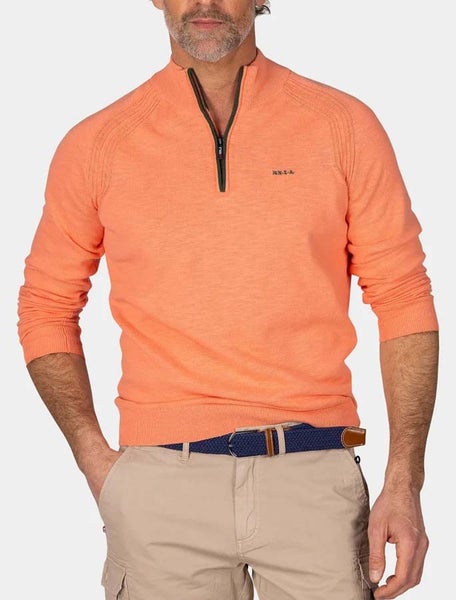 Winston half zip neule oranssi