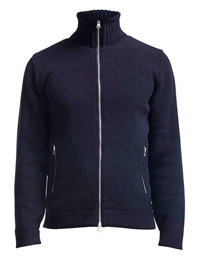 M&aring;ns Zip Wind Proof Neuletakki Tummansininen