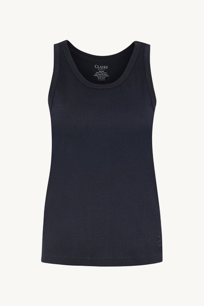 Avery Top Tummansininen