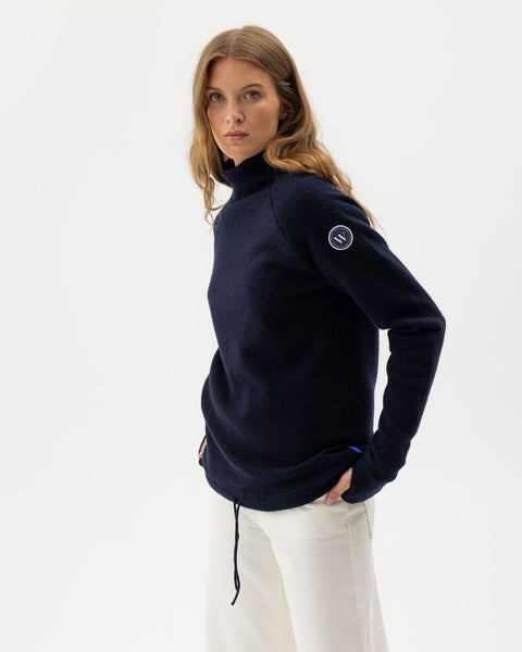 Martina Wind Proof Neule Tummansininen