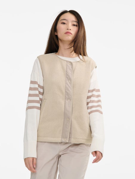 Sleevless Sherpa Liivi Beige