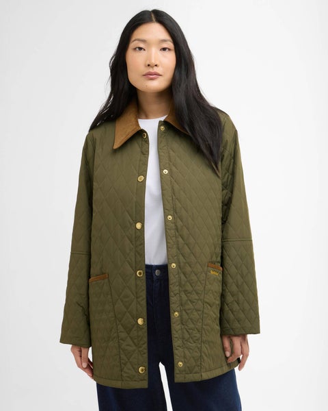 Goldmire Quilted Tikkitakki Vihre&auml;