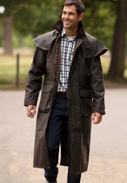 Deluxe Wax Cape &Ouml;ljykangastakki Olive