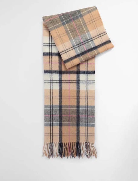 Serena Tartan Scarf villakaulaliina beige