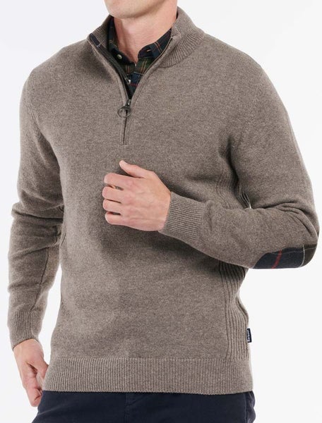 Holden Half Zip Villaneule Harmaanruskea