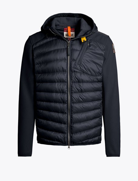 Nolan Jacket hupullinen hybriditakki tummansininen