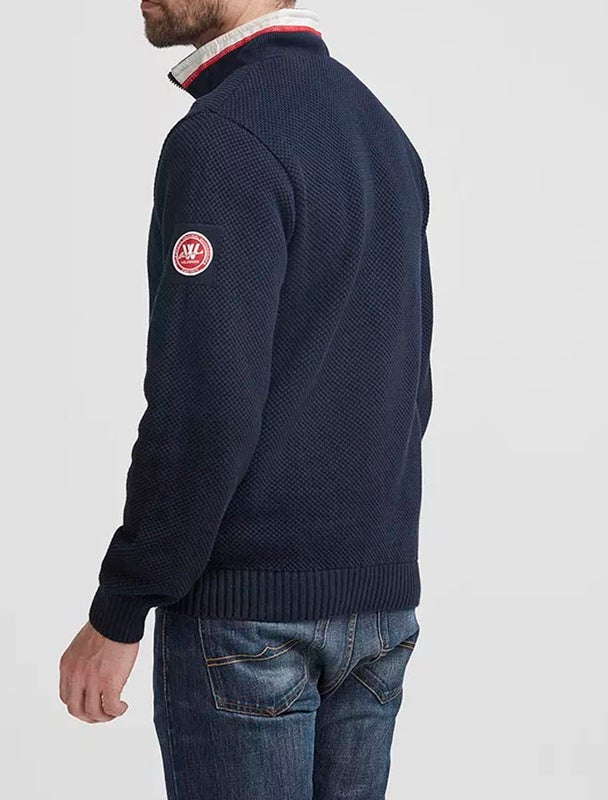 Classic tuulenpit&auml;v&auml; neule tummansininen