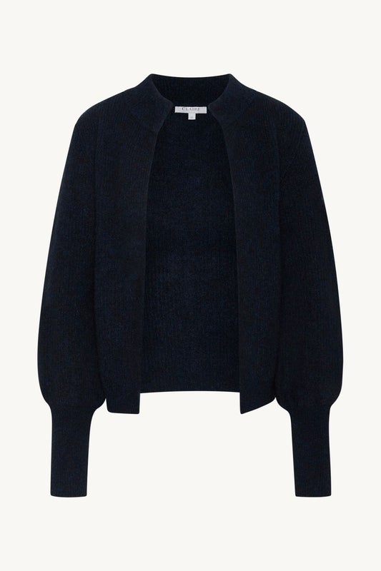 Chelsea Neuletakki tummanvihre&auml; meleerattu