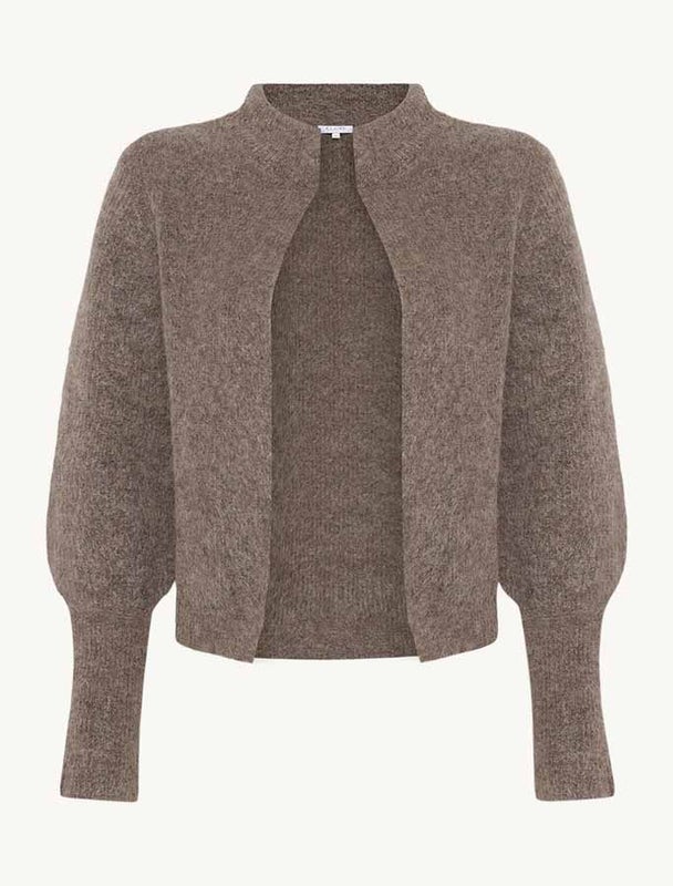 Claire Chelsea Neuletakki Ruskea meleerattu