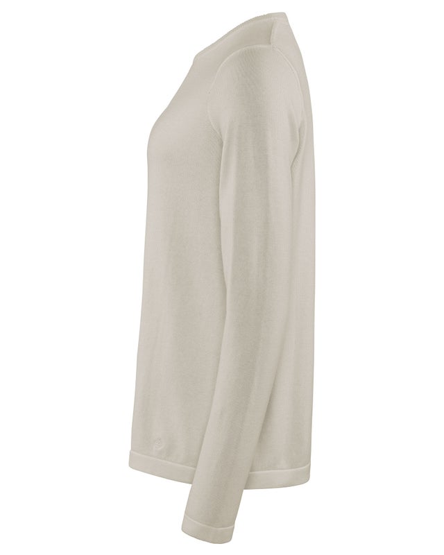 W's Brockton Cotton Crew Neck Luonnonvalkoinen