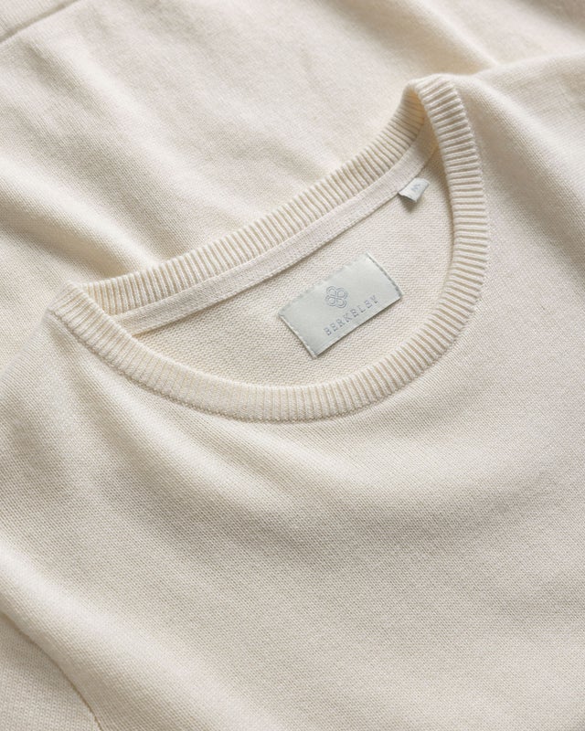 W's Brockton Cotton Crew Neck Luonnonvalkoinen