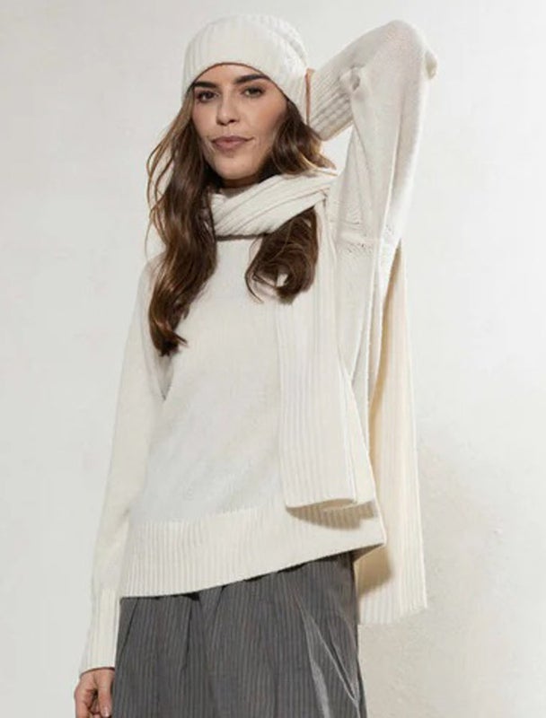 Blue Sportswear Cimmie turtleneck merinoneule luonnonvaalea