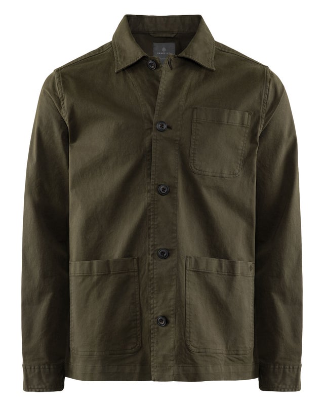 Berkeley Logan Stretch Overshirt Olive