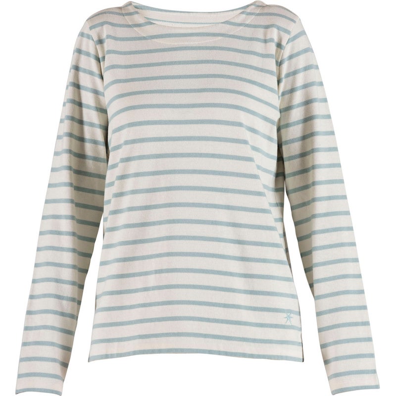 Blue Donna striped LS Paita Beige Vaaleansininen