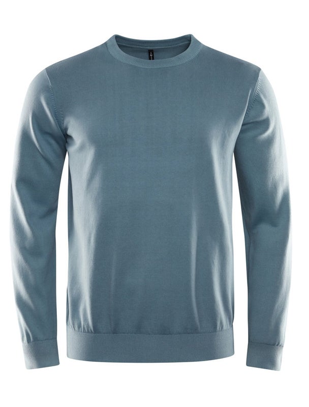Sail Racing Bowman Knitted Crew puuvillaneule Vaaleansininen