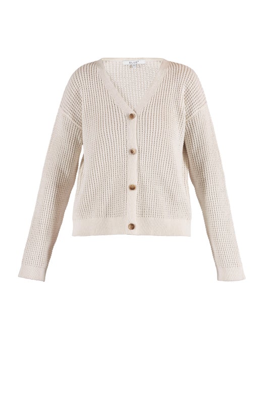 Lola Cardigan Knit neuletakki luonnonvaalea