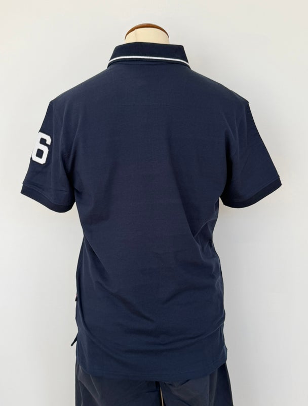 Block Pikee Navy White