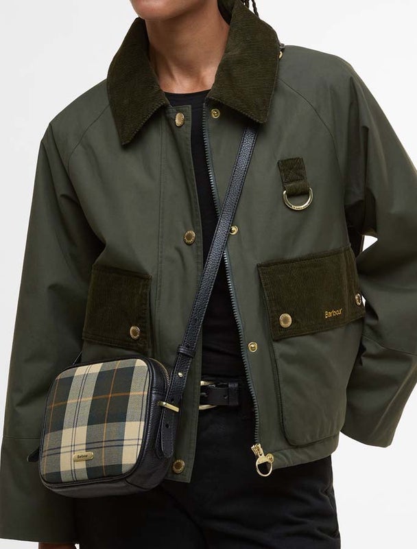 Daphne Tartan Crossbody Bag laukku beige