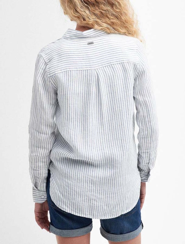 Barbour Marine Shirt Pellavapaita Vaaleansininen raita