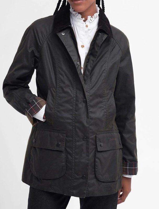 Barbour Classic Beadnell Wax Jacket &ouml;ljykangastakki tummanvihre&auml;