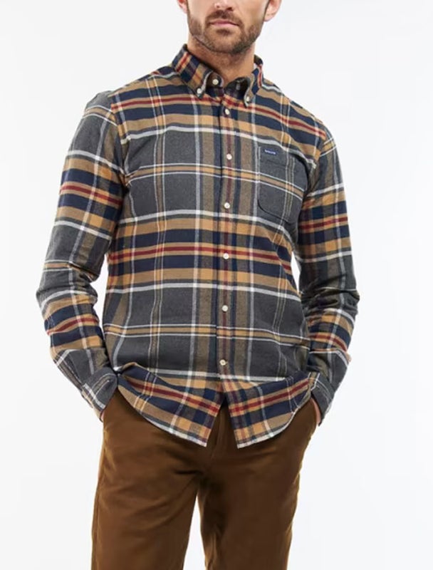 Barbour Ronan Tailored Shirt kauluspaita Harmaa