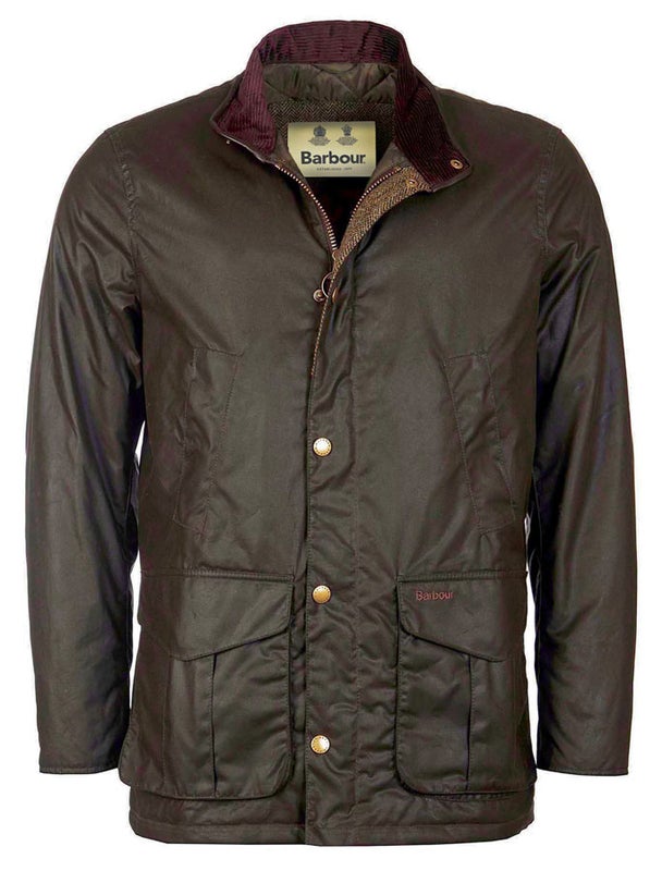 Barbour Hereford Wax &ouml;ljykangastakki tummanvihre&auml;