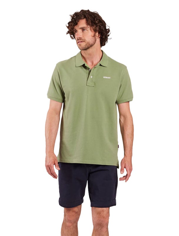 Outwashed Logo pikee vaaleanvihre&auml;