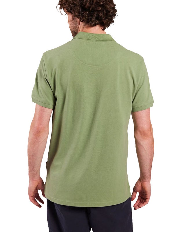 Outwashed Logo pikee vaaleanvihre&auml;